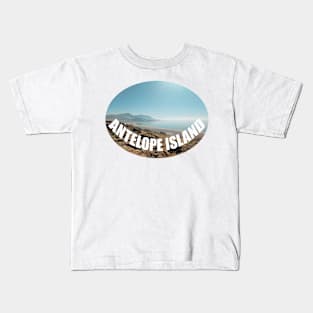 Antelope Island, Utah Kids T-Shirt